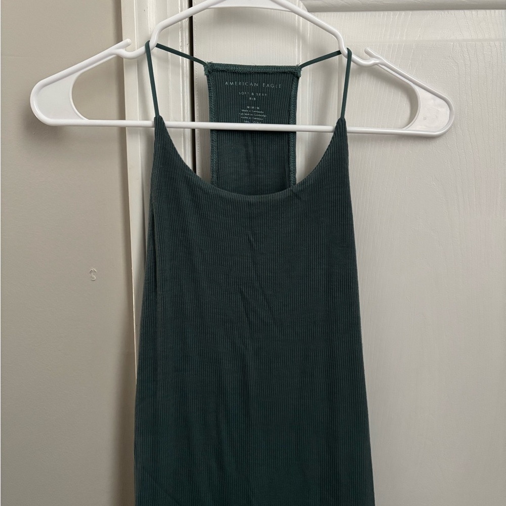 American Eagle Outfitters Women's Green Top